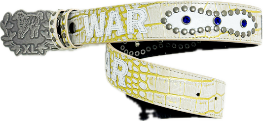 War Belt (White Gator) Pre-order