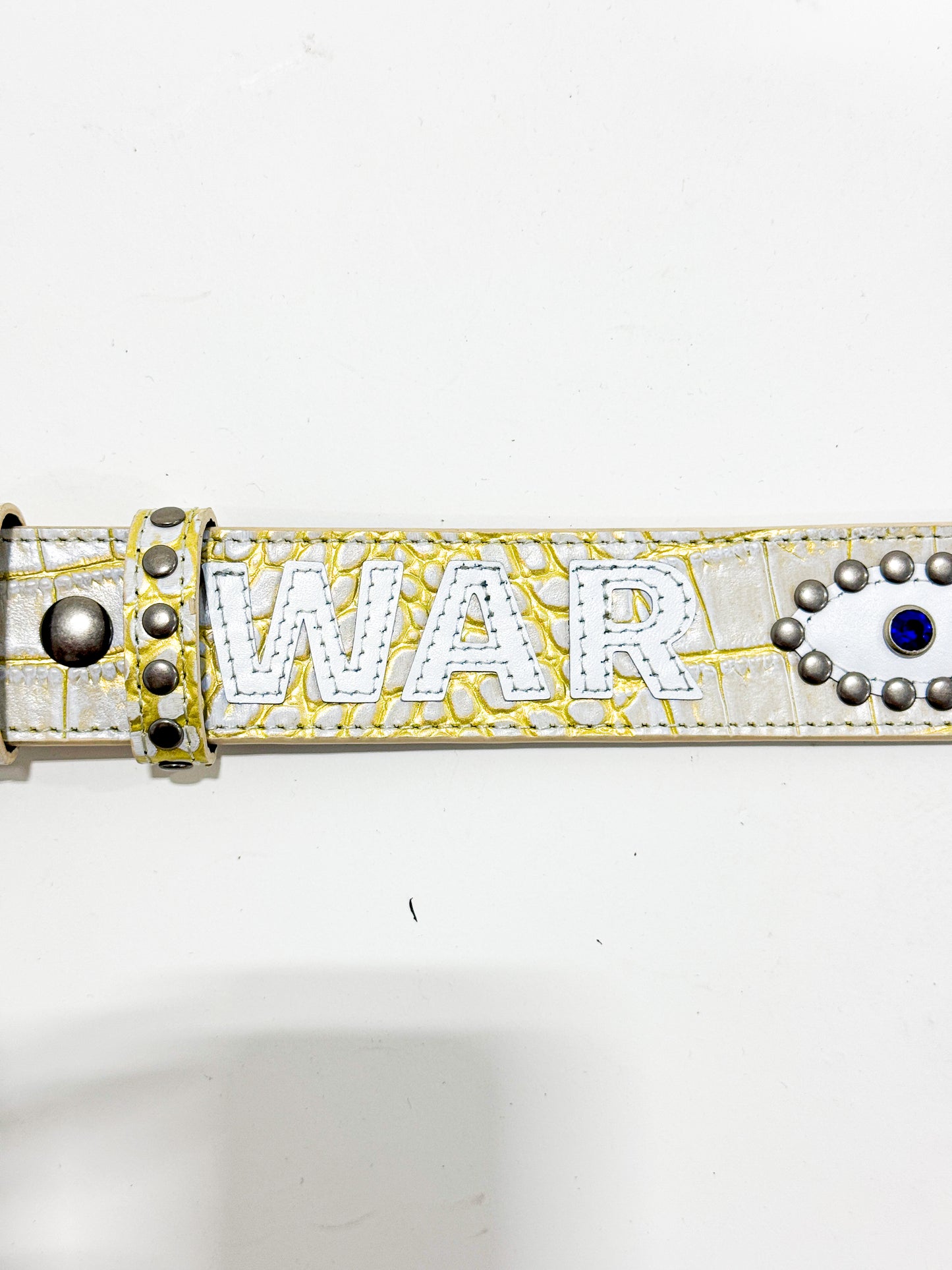 War Belt (White Gator) Pre-order